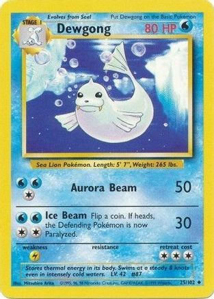 Dewgong 025/102 - Unlimited Base Set