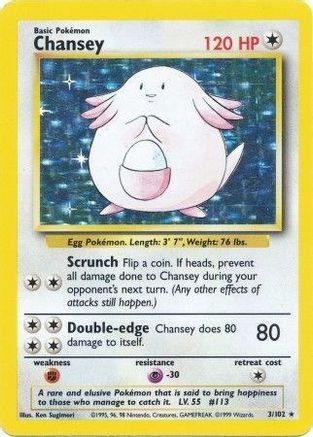 Chansey 003/102 - Unlimited Holofoil Base Set