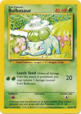 Bulbasaur 044/102 - Unlimited Base Set
