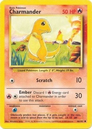 Charmander 046/102 - Unlimited Base Set