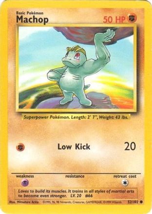 Machop 052/102 - Unlimited Base Set