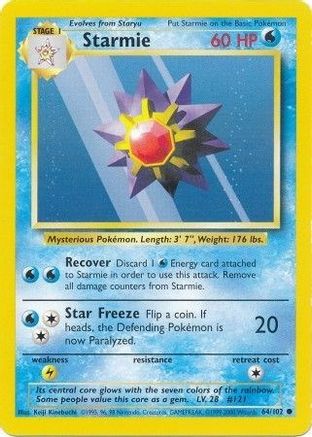 Starmie 064/102 - Unlimited Base Set
