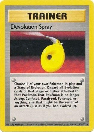Devolution Spray 072/102 - Unlimited Base Set