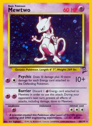 Mewtwo 010/130 - Holofoil Base Set 2
