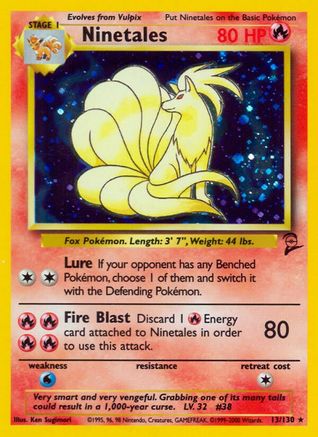 Ninetales 013/130 - Holofoil Base Set 2