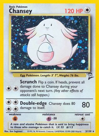 Chansey 003/130 - Holofoil Base Set 2
