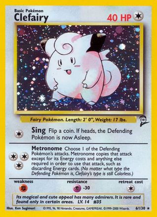 Clefairy 006/130 - Holofoil Base Set 2