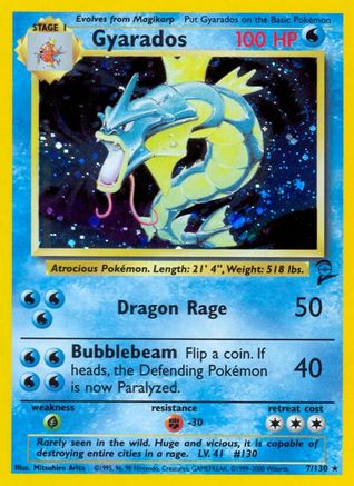 Gyarados 007/130 - Holofoil Base Set 2