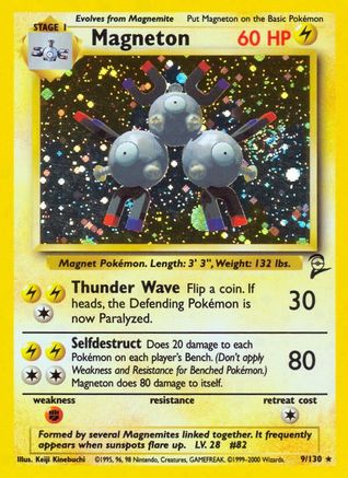 Magneton 009/130 - Holofoil Base Set 2
