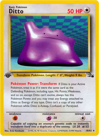 Ditto 018/62 - 1st Edition Fossil