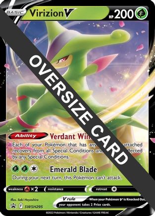 Virizion V SWSH295  - Holofoil Jumbo Cards