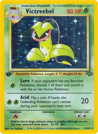 Victreebel 014/64 - 1st Edition Holofoil Jungle