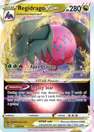 Regidrago VSTAR 136/195 - Holofoil Silver Tempest