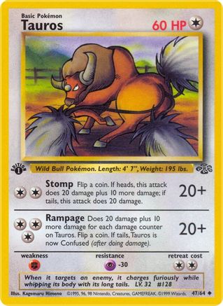 Tauros 047/64 - 1st Edition Jungle