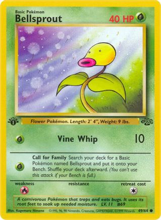 Bellsprout 049/64 - 1st Edition Jungle