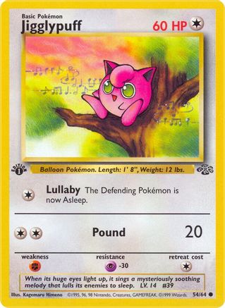 Jigglypuff 054/64 - 1st Edition Jungle
