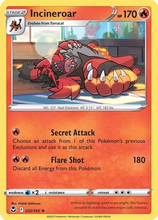 Incineroar 032/195 Silver Tempest