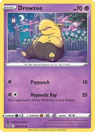 Drowzee 060/195 - Reverse Holofoil Silver Tempest