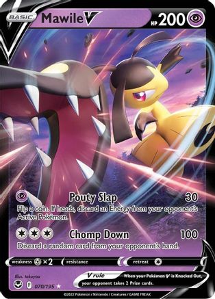 Mawile V 070/195 - Holofoil Silver Tempest