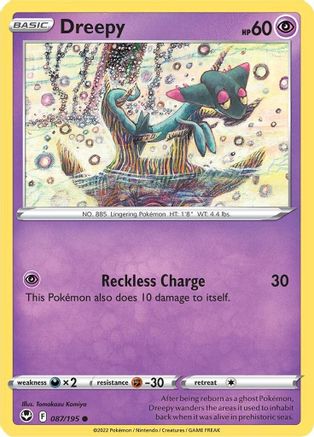 Dreepy 087/195 - Reverse Holofoil Silver Tempest