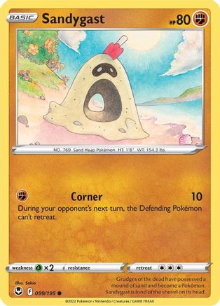 Sandygast 099/195 - Reverse Holofoil Silver Tempest