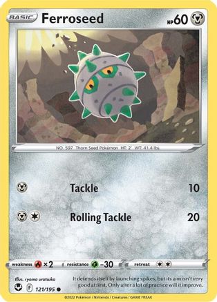 Ferroseed 121/195 - Reverse Holofoil Silver Tempest