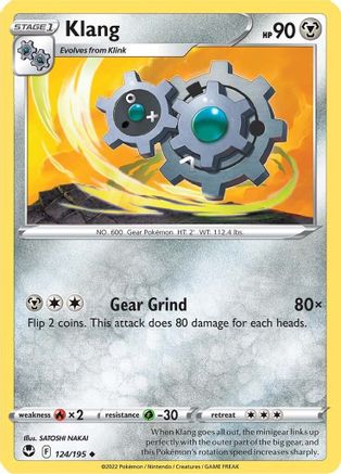 Klang 124/195 - Reverse Holofoil Silver Tempest