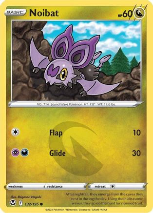 Noibat 132/195 - Reverse Holofoil Silver Tempest