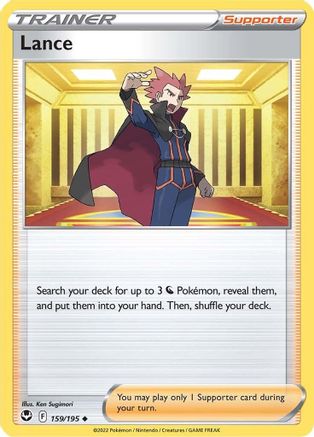 Lance 159/195 - Reverse Holofoil Silver Tempest