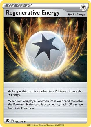 Regenerative Energy 168/195 - Reverse Holofoil Silver Tempest