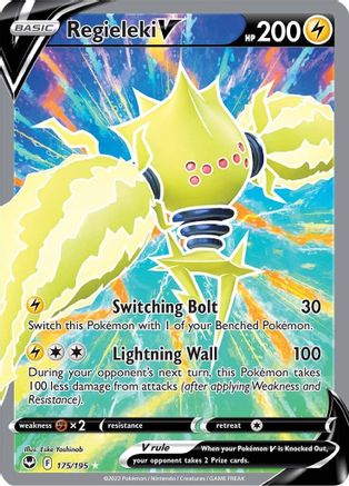 Regieleki V (Full Art) 175/195 - Holofoil Silver Tempest