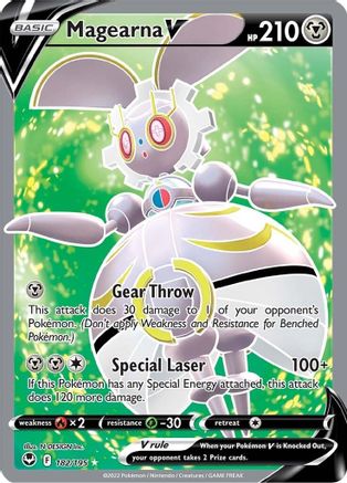 Magearna V (Full Art) 182/195 - Holofoil Silver Tempest