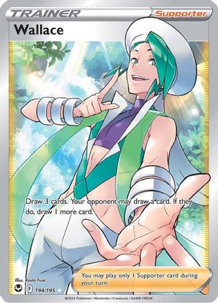 Wallace (Full Art) 194/195 - Holofoil Silver Tempest