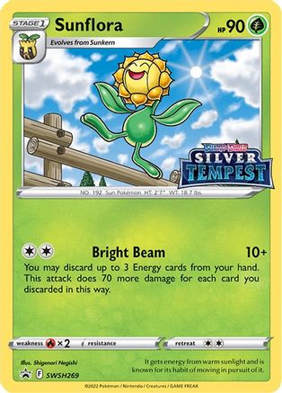 Sunflora (Prerelease) SWSH269  - Holofoil SWSH Sword & Shield Promo Cards