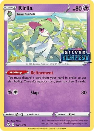 Kirlia (Prerelease) [STAFF] SWSH271  - Holofoil SWSH Sword & Shield Promo Cards