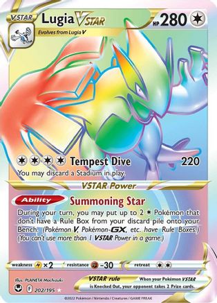 Lugia VSTAR (Secret) (202) (Secret) 202/195 - Holofoil Silver Tempest