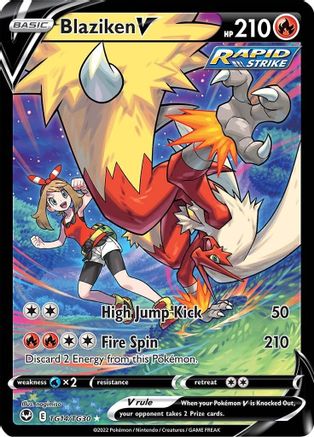 Blaziken V TG14/TG30 - Holofoil Silver Tempest