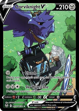 Corviknight V TG18/TG30 - Holofoil Silver Tempest