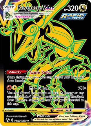 Rayquaza VMAX (Secret) TG29/TG30 - Holofoil Silver Tempest