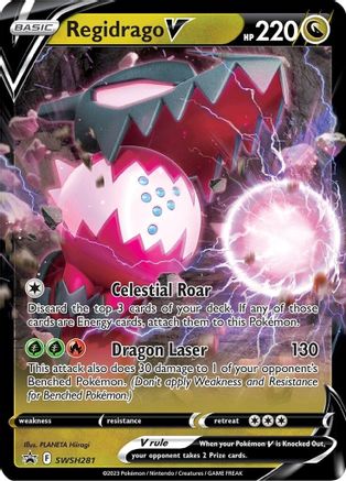 Regidrago V SWSH281  - Holofoil SWSH Sword & Shield Promo Cards