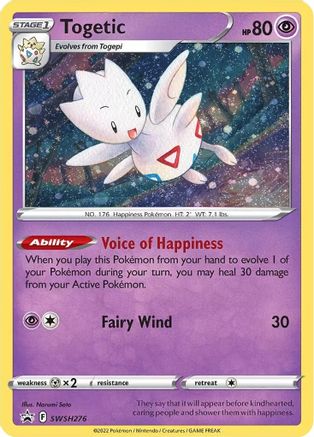 Togetic SWSH276  - Holofoil SWSH Sword & Shield Promo Cards