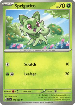 Sprigatito 013/198 - Reverse Holofoil Scarlet & Violet Base Set