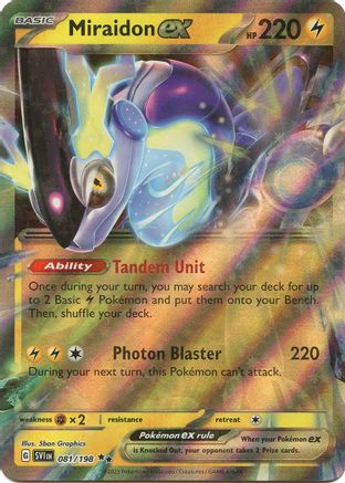 Miraidon ex 081/198 - Holofoil Scarlet & Violet Base Set