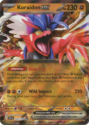 Koraidon ex 125/198 - Holofoil Scarlet & Violet Base Set