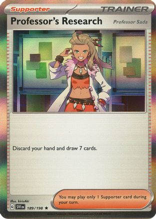 Professor's Research 189/198 - Reverse Holofoil Scarlet & Violet Base Set