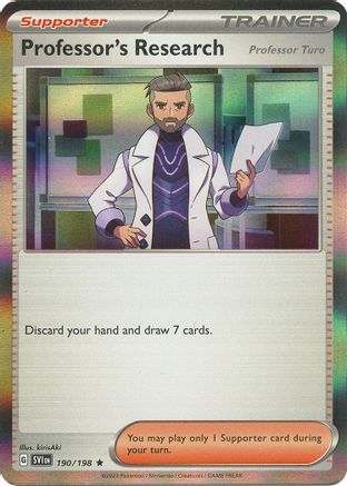 Professor's Research 190/198 - Reverse Holofoil SV01 Scarlet & Violet Base Set