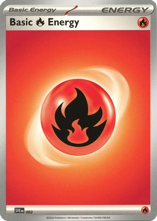 Basic Fire Energy 002  SVE Scarlet & Violet Energies