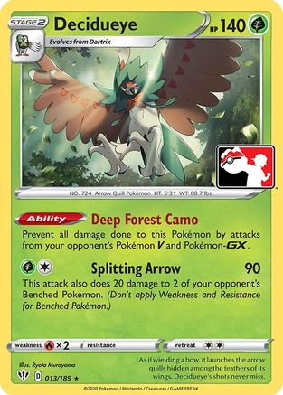 Decidueye 013  Prize Pack Series Cards