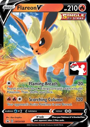 Flareon V SWSH149  - Holofoil Prize Pack Series Cards
