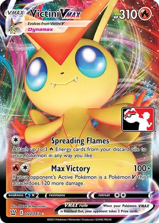 Victini VMAX 022  - Holofoil Prize Pack Series Cards